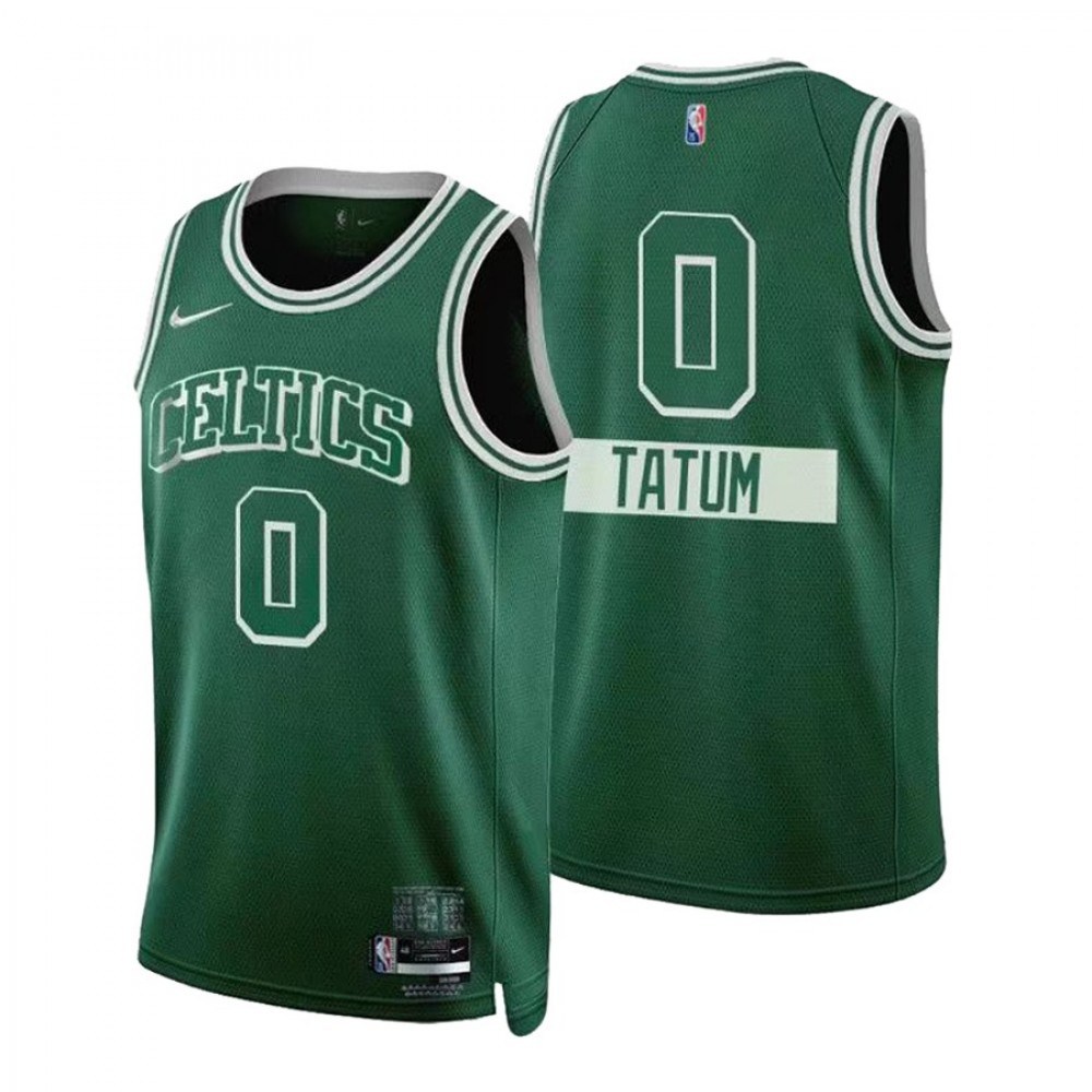 Men's Boston Celtics Jaylen Tatum #0 Green 2021/22 Swingman Jersey - City Edition-Pro Kit Vault | Brand New 26/27 Sports Jerseys